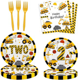 178 Pcs Construction 2nd Birthday Party Supplies Dump Truck Two