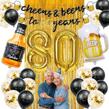80th Birthday Decorations Cheers to 80 Years Party Decorations for