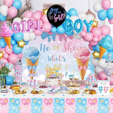 172 PCs Whats The Scoop Gender Reveal Decorations Hombae Boy or Girl