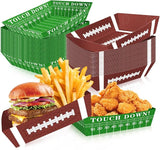 50Pcs Football Party Supplies 5lb Football Food Plates Football