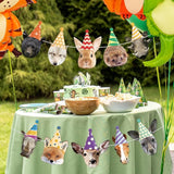 Hooqict Safari Animals Happy Birthday Banner Animal Birthday