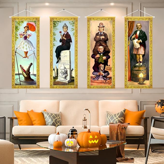 Halloween Decorations Large 4 PCS Haunted Mansion Stretching