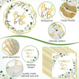 400 Pcs Bride to Be Bridal Party Supplies Eucalyptus Leaves Sage