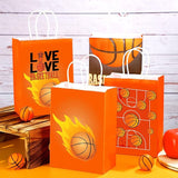 24 Pcs Basketball Gift Bags Basketball Party Favor Bags Basketball