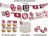 University of Oklahoma Party Supplies for Football, Birthday Gift,