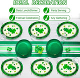 50 PCS St Patrick's Day Oval Paper Plates Large 11” Disposable Saint