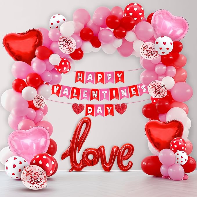 Valentines Day Decorations Arch Set Pack of 115 Happy Valentines Day