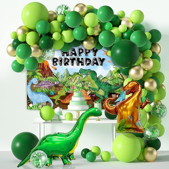 Avezano Dinosaur Birthday Banner for Kids Watercolor Dinosaur Happy