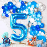 KatchOn, Giant Blue Five Balloon Number - 40 Inch | Number 5 Balloon,