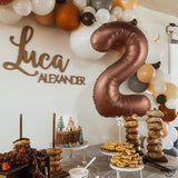 KatchOn, Giant Coffee Brown 2 Balloon Number - 40 Inch | Brown 2