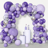 Amandir 153pcs Purple Balloon Garland Arch Kit, Different Sizes 18 12