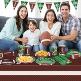 99 Pcs Football Party Supplies Sets Includes Touchdown Dinner Plates