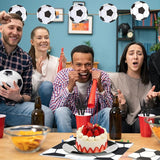120 Pcs Soccer Party Supplies Bundle Paper Plates Napkins Forks