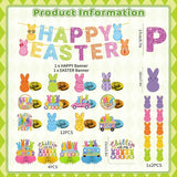 57pcs Easter Party Decorations Banner Set Include Happy Easter