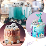 Geetery 70 Pcs Disco Ball Cake Topper Various Sizes Reflective Mirror