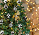 Briful 30PCS Shatterproof 2'' Halloween Tree Balls Set - Black &