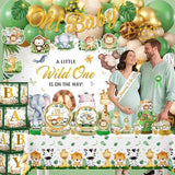 cocomigo 300PCS Safari Baby Shower Decorations 30 Safari Theme