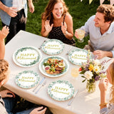 200Pcs Sage Green Retirement Party Decorations Greenery Happy