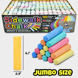 160 PCS Sidewalk Chalk for Kids - 14 Colors, 10 Glitter, 10 Neon