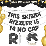 Fulmoon Pre Strung This Skibidi Rizzler Is No Cap Glitter Banner