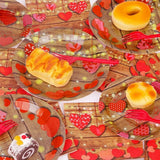96 Pcs Valentine's Day Party Paper Plate and Napkins Valentine Party