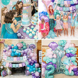 Mermaid Birthday Decorations Birthday Decorations for Girls Women