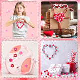 Valentine's Day Pom Poms Balls 600 Pieces Pink Red Pom Poms Mixed