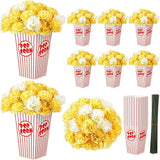 8 Sets 204 Pcs Movie Night Popcorn Centerpieces for Table Carnival