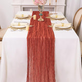 Snowkingdom 10 Ft Fall Thanksgiving Table Runner Terracotta Rust