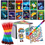 BenLouis 12 Video Game Mini Coloring Books Kids with 12 Stacking
