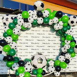 HILAVO Soccer Balloons 18 Inch Black and White Soccer Ball Foil