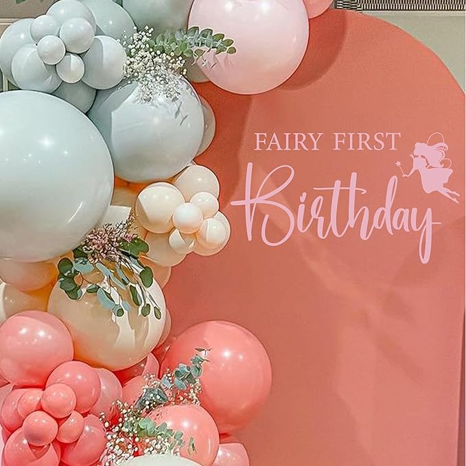 Fairy First Birthday Decal First Birthday Party Decorations Decal