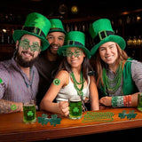 46 Pcs St.Patricks Day Party Accessories Favor Set Shamrock Glasses