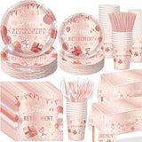 452 Pcs Retirement Party Decorations for Women Rose Gold Happy