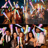 SHQDD 200PCS Glow Fiber Optic Sticks, LED Light Wands, Glow in The