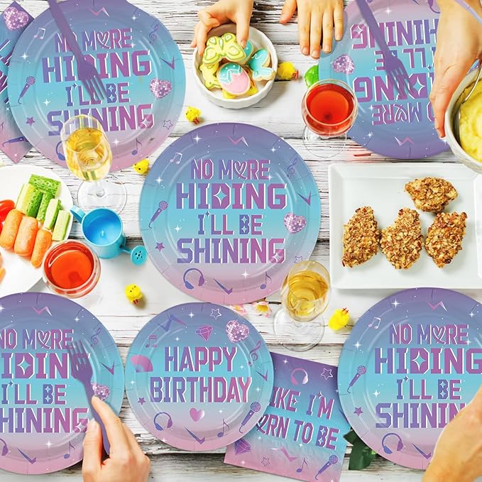 96 Pcs Kpop Birthday Party Supplies Kpop Idol Style Plates and
