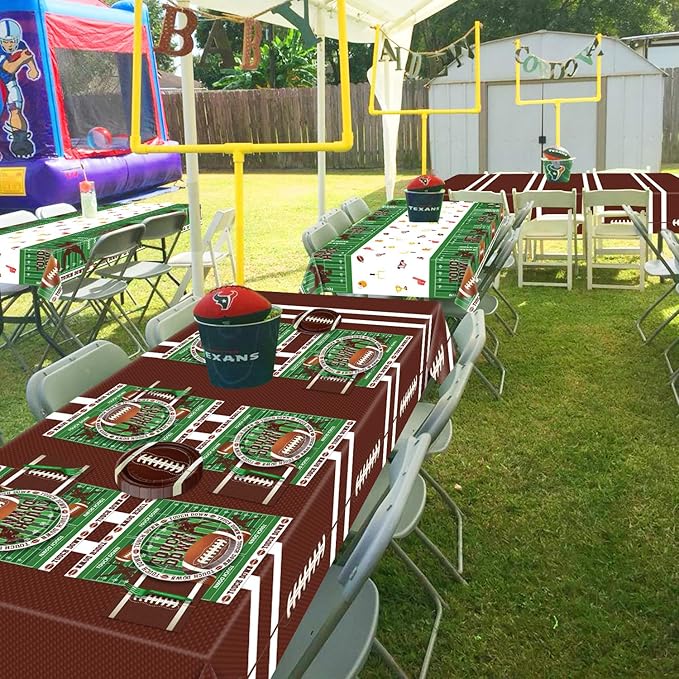 Football Party Decorations 82Pcs Supplies Including Plates Napkins