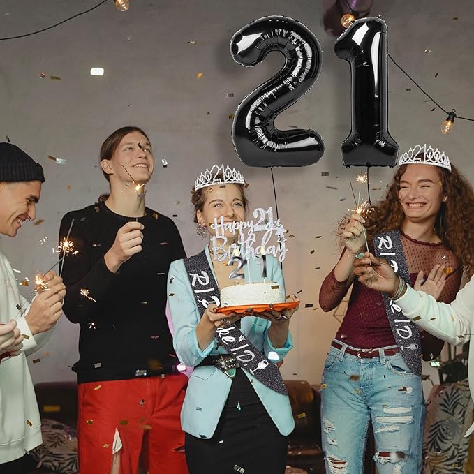RIP Fake ID 21st Birthday Decorations with 21st Birthday Crown RIP