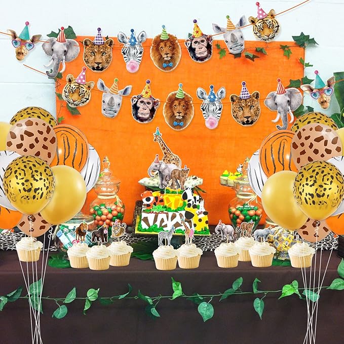 Safari Party Animals Birthday Decorations Party Animals Wild Banner