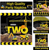 50 Guests Construction Birthday Plates and Napkins Forks Party