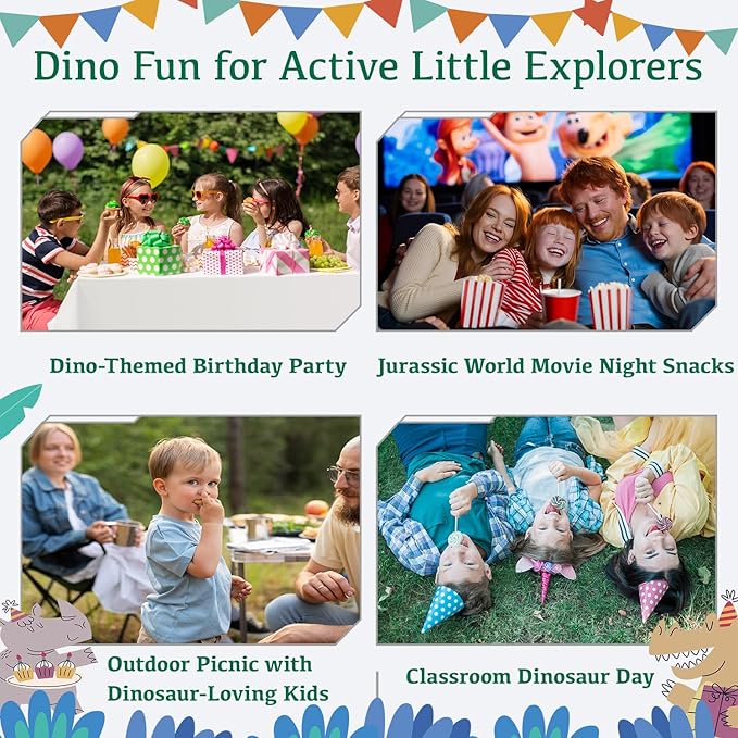 50 Pcs Dinosaur Birthday Party Paper Plates Dinosaur Theme Birthday