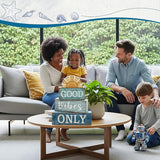 4 Pcs Beach Themed Table Decor Good Vibes Only Wood Block Sign