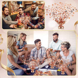 6 Pcs 40th Rose Gold Birthday Decorations for Table Centerpieces