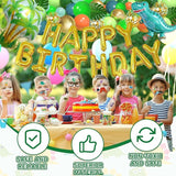 125pcs Dinosaur Birthday Party Decorations Dinosaur Balloons Arch