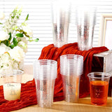 100 Pcs Plastic Wedding Cups 16 oz Cheers to Love Wedding Reception
