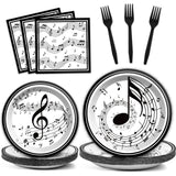 Musical Note Plates Napkins Music Themed Party Tableware Musical Notes