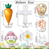 Easter Party Decorations 16Pcs Happy Easter Banner and Large Easter