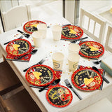 96 Pcs Movie Night Party Supplies Paper Plates Napkins Movie Party