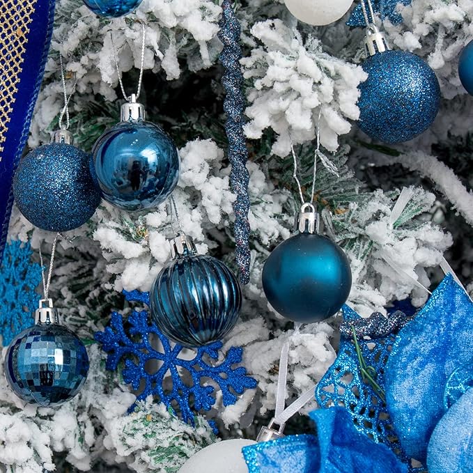 XmasExp 24ct Christmas Ball Ornaments Shatterproof Christmas #5