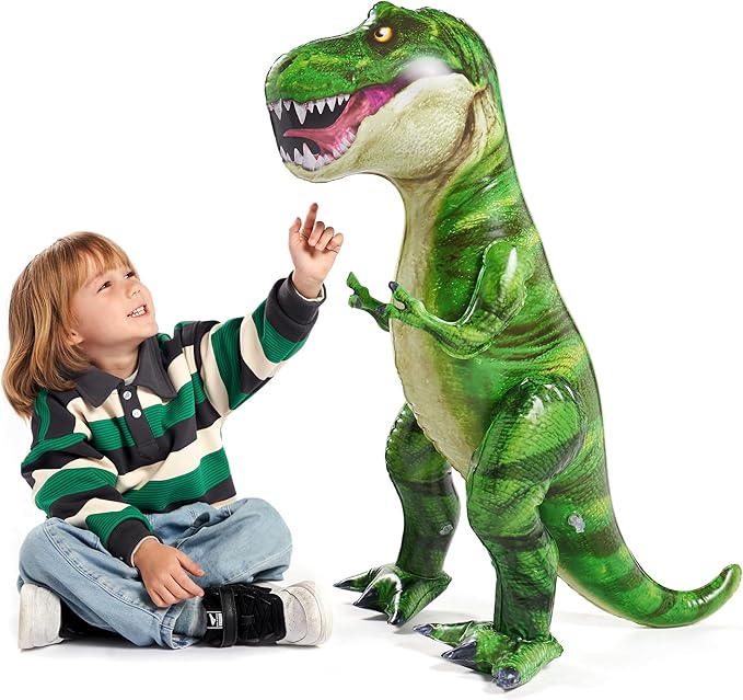 37” T.rex Dinosaur Inflatable for Party Decorations Tyrannosaurus